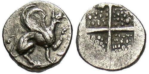 1 Hemiobol Antigua Grecia (1100BC-330) Plata 