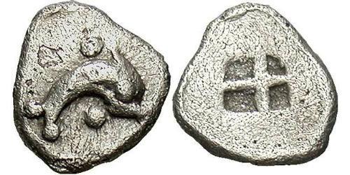 1 Hemiobol Antigua Grecia (1100BC-330) Plata 