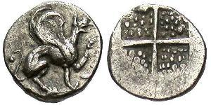 1 Hemiobol Antikes Griechenland (1100BC-330) Silber 