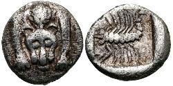 1 Hemiobol Стародавня Греція (1100BC-330) Срібло 