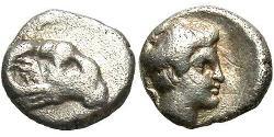 1 Hemiobol Стародавня Греція (1100BC-330) Срібло 