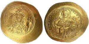 1 Histamenon Byzantine Empire (330-1453) Gold Constantine IX Monomachus (1000-1055)