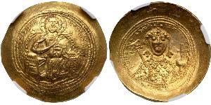 1 Histamenon Byzantine Empire (330-1453) Gold Constantine IX Monomachus (1000-1055)
