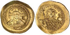 1 Histamenon Empire byzantin (330-1453) Or Constantin IX Monomaque (1000-1055)