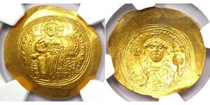 1 Histamenon Empire byzantin (330-1453) Or Constantin IX Monomaque (1000-1055)