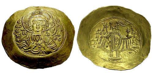 1 Hyperpyron Византийская империя (330-1453) Золото Мануи́л I Комни́н (1118-1180)