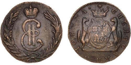 1 Kopeke Russisches Reich (1720-1917) Kupfer Katharina II (1729-1796)