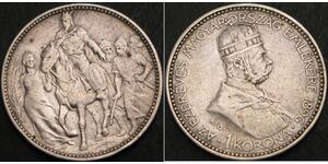 1 Korona Impero austro-ungarico (1867-1918) Argento Franz Joseph I (1830 - 1916)