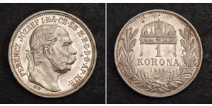1 Korona Hungría Plata 