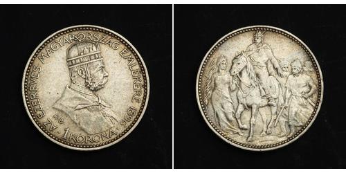 1 Korona Österreich-Ungarn (1867-1918) Silber Franz Joseph I (1830 - 1916)