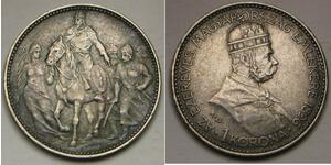 1 Korona Австро-Венгрия (1867-1918) Серебро Франц Иосиф I (1830 - 1916)