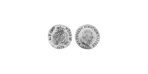 1 Kreuzer Royaume de Bavière (1806 - 1918) Argent 
