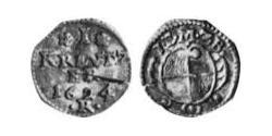 1 Kreuzer Principato di Ansbach (1398–1792) Argento Gioacchino Ernesto di Brandeburgo-Ansbach(1583 – 1625)