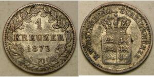 1 Kreuzer Regno di Württemberg (1806-1918) Argento 