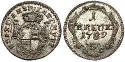 1 Kreuzer Allemagne Billon Argent 