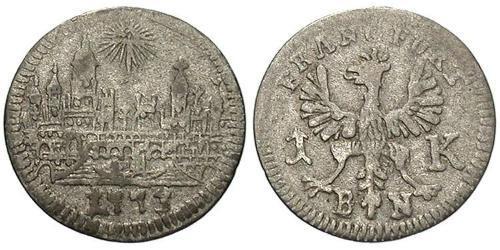 1 Kreuzer Deutschland Billon Silber 