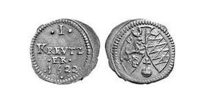 1 Kreuzer Ducado de Baviera (907 - 1623) Cobre Maximiliano I, duque y elector de Baviera(1573 – 1651)