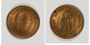 1 Kreuzer Gran Ducado de Baden (1806-1918) Cobre Leopoldo I de Baden(1790 – 1852)