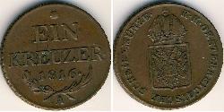 1 Kreuzer Austrian Empire (1804-1867) Copper Francis II, Holy Roman Emperor (1768 - 1835)