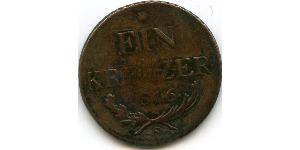 1 Kreuzer Austrian Empire (1804-1867) Copper Francis II, Holy Roman Emperor (1768 - 1835)