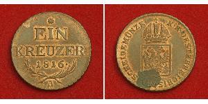 1 Kreuzer Austrian Empire (1804-1867) Copper Francis II, Holy Roman Emperor (1768 - 1835)