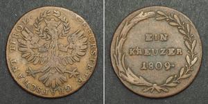 1 Kreuzer Austrian Empire (1804-1867) Copper 