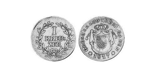 1 Kreuzer Grand Duchy of Baden (1806-1918) Copper 