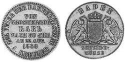 1 Kreuzer Grand-duché de Bade (1806-1918) Cuivre Frédéric Ier de Bade (1826-1907) (1826 - 1907)