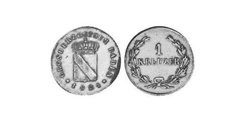 1 Kreuzer Grand-duché de Bade (1806-1918) Cuivre 
