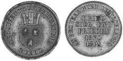 1 Kreuzer Grand Duchy of Baden (1806-1918) Kupfer Friedrich I. (Baden, Großherzog) (1826 - 1907)