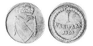 1 Kreuzer Grand Duchy of Baden (1806-1918) Kupfer 