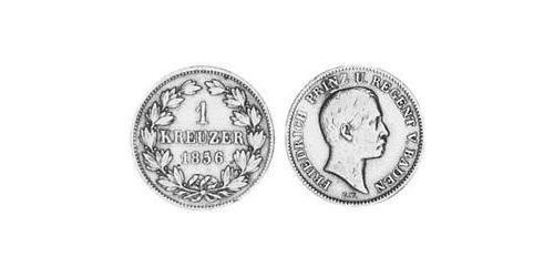 1 Kreuzer Grand Duchy of Baden (1806-1918) Kupfer Friedrich I. (Baden, Großherzog) (1826 - 1907)