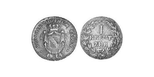 1 Kreuzer Grand Duchy of Baden (1806-1918) Kupfer 