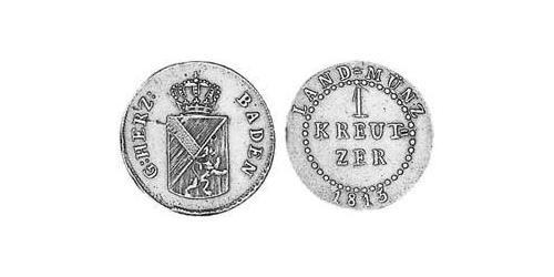 1 Kreuzer Grand Duchy of Baden (1806-1918) Kupfer 