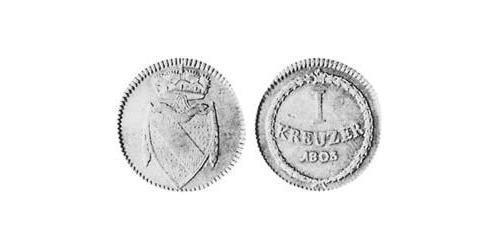 1 Kreuzer Grand Duchy of Baden (1806-1918) Kupfer 