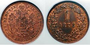 1 Kreuzer Kaisertum Österreich (1804-1867) Kupfer 