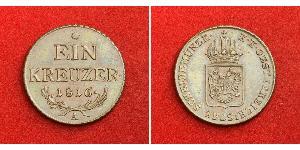 1 Kreuzer Impero austriaco (1804-1867) Rame Francis II, Holy Roman Emperor (1768 - 1835)
