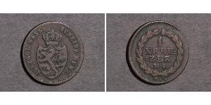 1 Kreuzer Nassau (stato) (1806 - 1866) Rame 