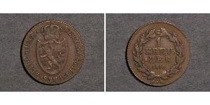 1 Kreuzer Nassau (stato) (1806 - 1866) Rame 