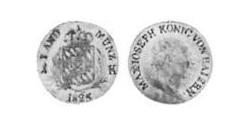 1 Kreuzer Königreich Bayern (1806 - 1918) Silber 