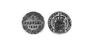 1 Kreuzer Kingdom of Bavaria (1806 - 1918) Silver Ludwig II of Bavaria (1845 – 1886)