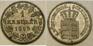 1 Kreuzer Kingdom of Württemberg (1806-1918) Silver 