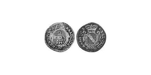 1 Kreuzer null Vellón Plata 