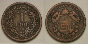 1 Kreuzer Österreich-Ungarn (1867-1918)  Franz Joseph I (1830 - 1916)