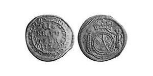 1 Kreuzer Margrave of Baden-Durlach (1535 - 1771) 銀 