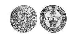 1 Kreuzer 奥格斯堡 (1276 - 1803 Augsburg) 銀 查理六世 (神圣罗马帝国) (1685 - 1740)