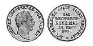 1 Kreuzer 巴登大公國 (1806 - 1918) 銅 弗里德里希一世 (巴登)