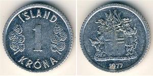 1 Krone Islande (1944 - ) Aluminium 