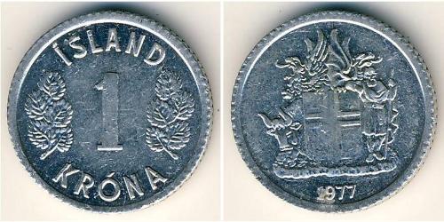 1 Krone Islande (1944 - ) Aluminium 