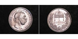 1 Krone Autriche-Hongrie (1867-1918) Argent Franz Joseph I (1830 - 1916)